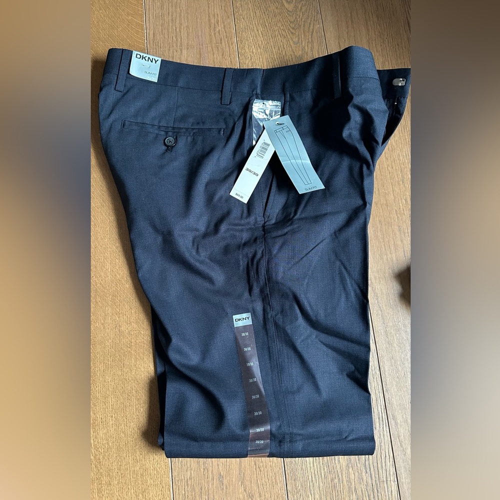 DKNY Charcoal Slim Fit Trousers